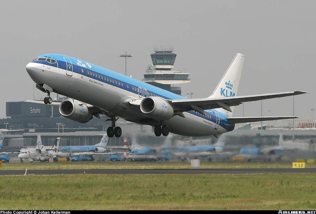 ph-bxo "klm" 荷兰皇家航空 波音737-900飞机模型 1/500比例