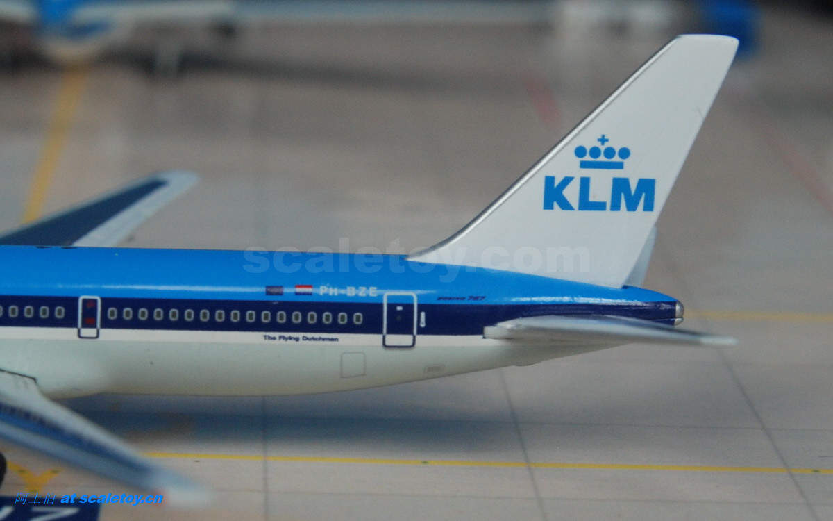 ph-bze "klm" 荷兰皇家航空 波音767-300飞机模型 1/500比例