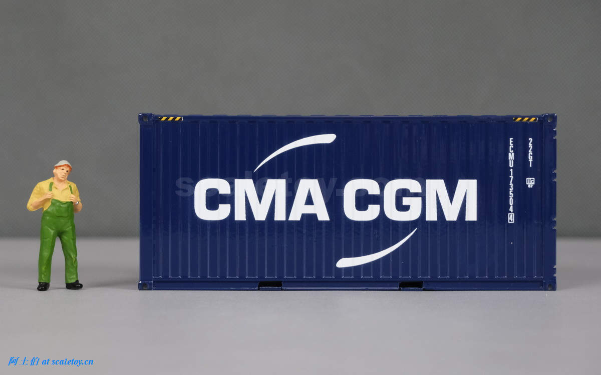 [wsi] 20ft container – cma cgm 法国达飞轮船公司20呎集装箱模型