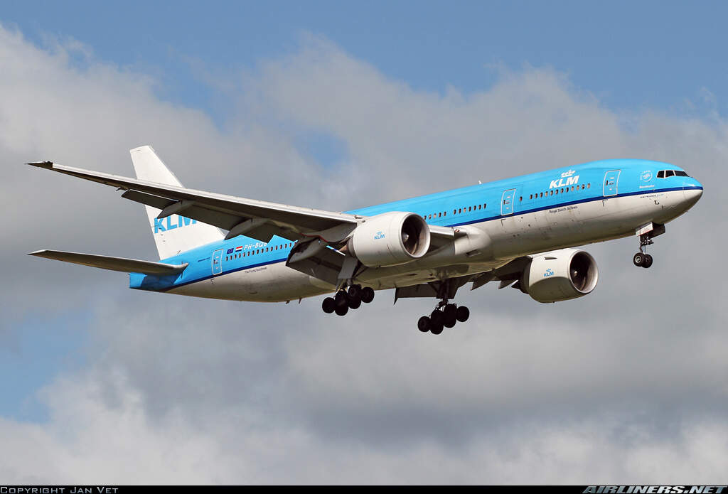 ph-bqb "klm 95 years" 荷兰皇家航空 波音777-200er 荷兰航空95周年