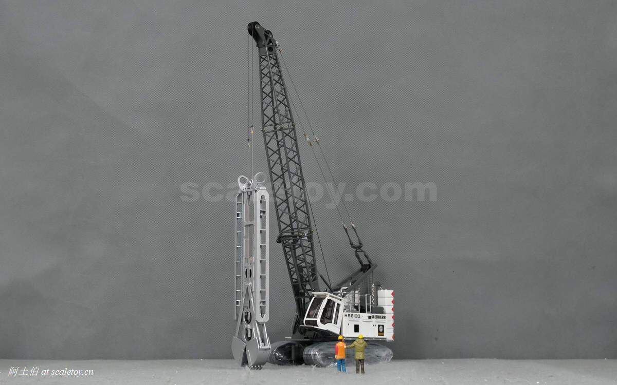 [NZG] LIEBHERR HS8100HD – Implenia 利勃海尔HS8100HD履带吊机连续墙抓斗  瑞士Implenia涂装
