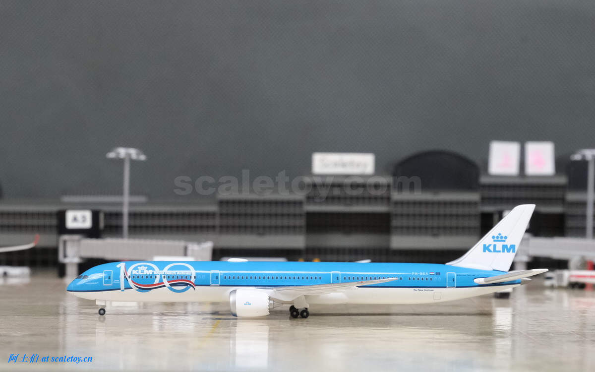 [HERPA] KLM BOEING B787-10 Reg. PH-BKA “100th Anniversary Orange Blossom” 荷兰皇家航空 波音B787-10 荷兰皇家航空100周年繁荣的橙色主题涂装 1/500比例