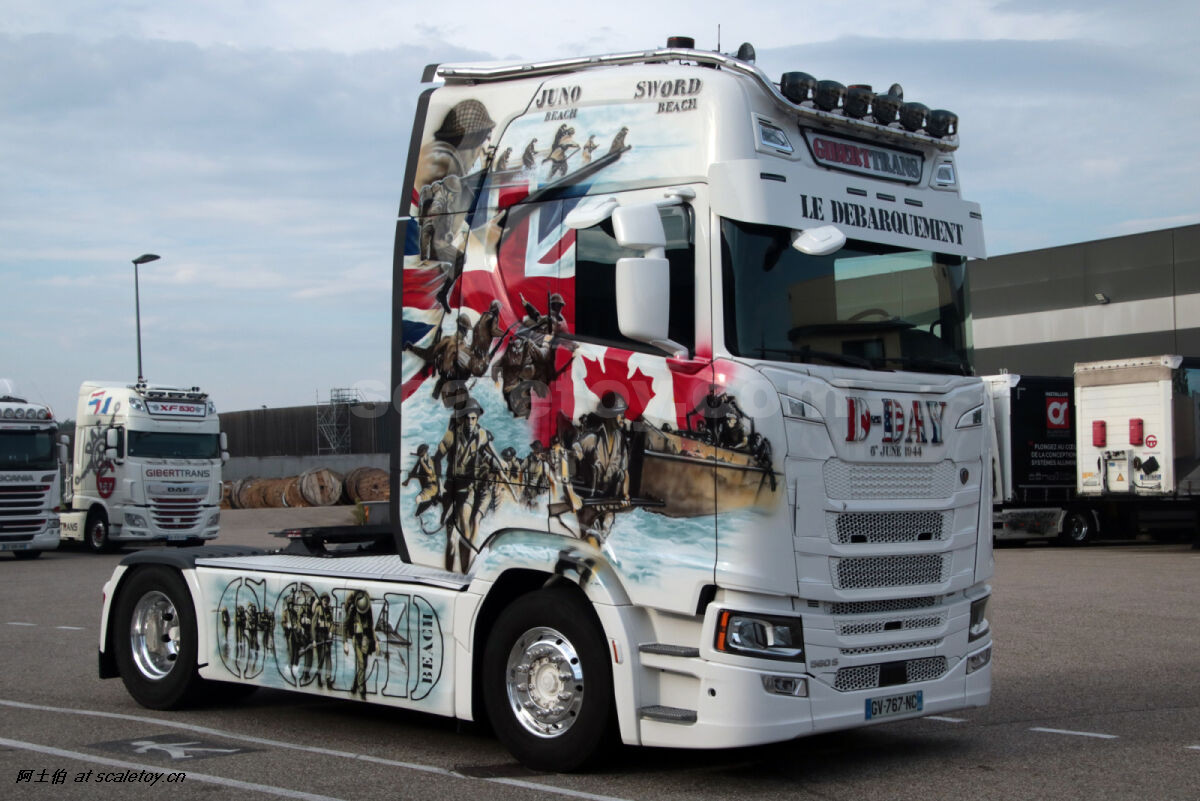 [WSI] SCANIA S HIGHLINE CS20H 4X2 – GIBERTTRANS ‘D-DAY’ 斯堪尼亚拖头 法国GIBERTTRANS公司 二战诺曼底登陆彩绘