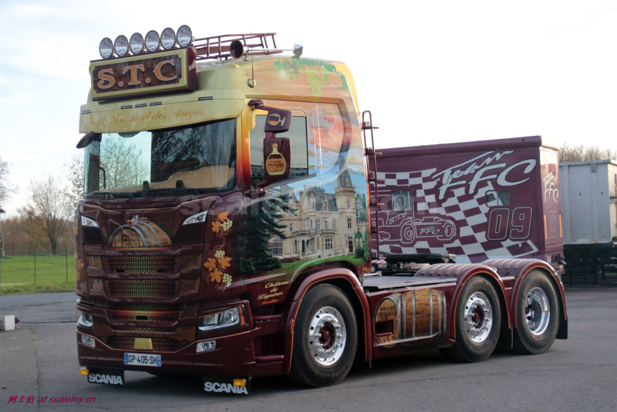 [WSI] SCANIA R NORMAL CR20N 6X2 TWIN STEER – STC ‘LA PART DES ANGES’ 斯堪尼亚拖头 法国STC公司 酒庄彩绘