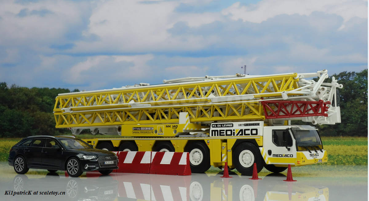 [WSI] LIEBHERR MK140 MEDIACO涂装 移动塔吊模型随拍