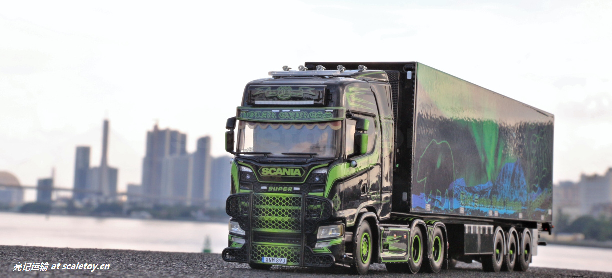 WSI 1:50 JIMMY ROSENQVIST; SCANIA S HIGHLINE CS20H 6X2 TAG AXLE REEFER TRAILER – 3 AXLE