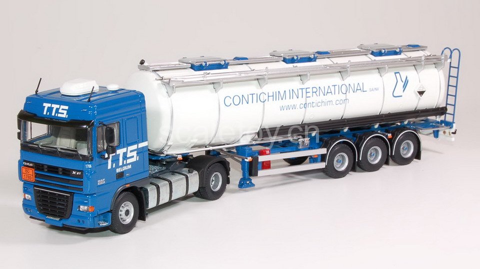 [TEKNO] DAF XF105 w tank semitrailer (TTS livery) DAF XF105 加半挂罐车（TTS涂装）